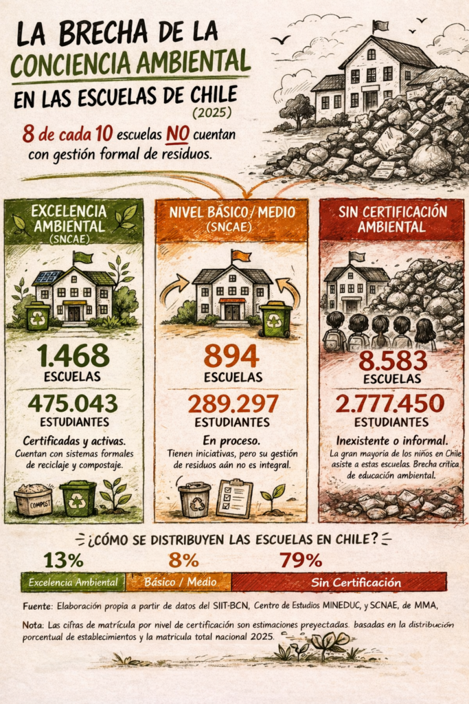 La brecha ambiental en las escuelas de Chile y el valor de lo invisible