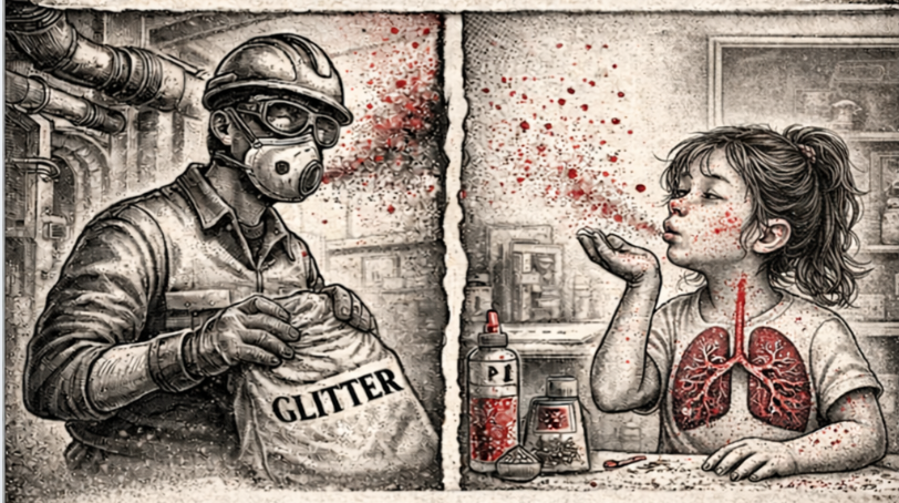 El ‘Brillo’ que se respira. Niñas en mayor riesgo y el negocio de los microplásticos.